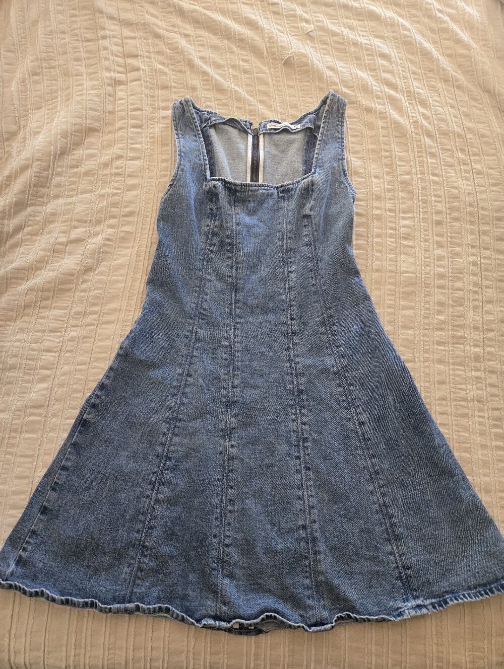Abercrombie & Fitch Mila Mini Dress | Denim | Medium Tall - Picture 3 of 8